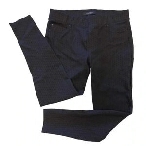 Liverpool Black Textured  Skinny Slip on Pants Size 16